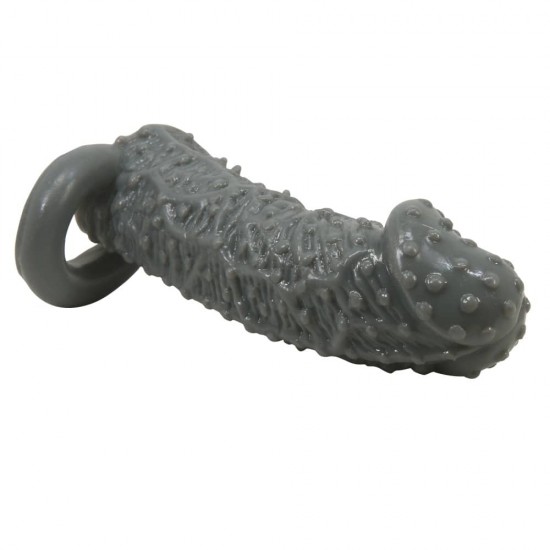 Penis Sleeve Black II – Удебеляващ пенис ръкав с каишка за издръжливост Penis Sleeve Black II – Удебеляващ пенис ръкав с каишка за издръжливост