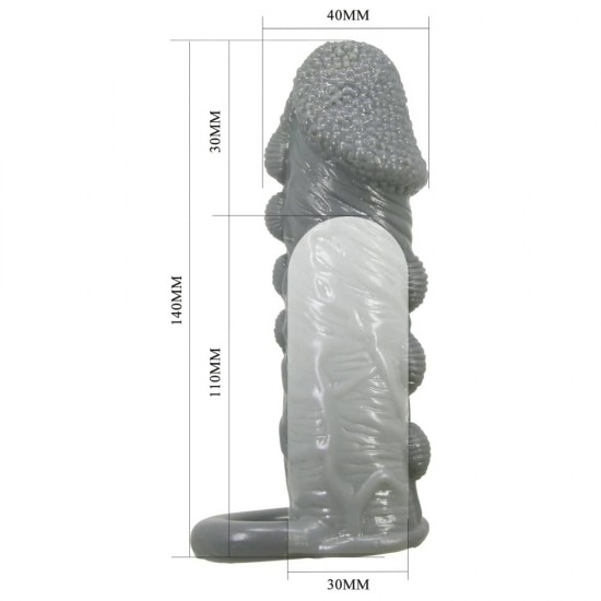 Realistic Penis Sleeve Black I – Класиката в черно за екстра плътност и контрол Realistic Penis Sleeve Black I – Класиката в черно за екстра плътност и контрол