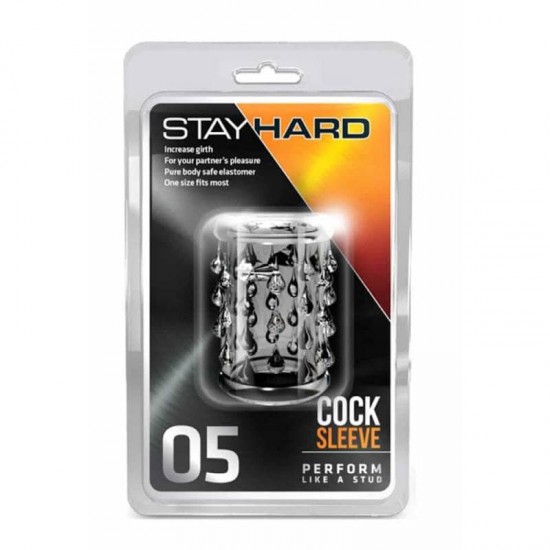 Текстуриран силиконов пенис ръкав 5 см за повече обем – Stay Hard Cock Sleeve 05 Clear Текстуриран силиконов пенис ръкав 5 см за повече обем – Stay Hard Cock Sleeve 05 Clear