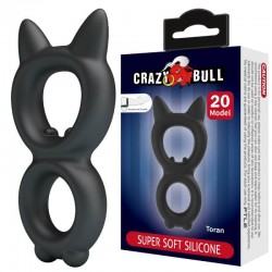 Двоен силиконов пенис пръстен за контрол и стягане - Crazy Bull Toran Двоен силиконов пенис пръстен за контрол и стягане - Crazy Bull Toran