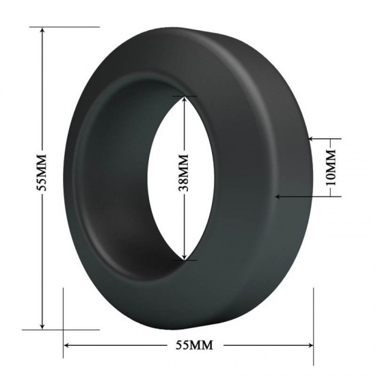 Пенис ринг широк диаметър 3.8см, гладък от мек силикон - Crazy Bull Brodan Super Soft Silicone Ring Пенис ринг широк диаметър 3.8см, гладък от мек силикон - Crazy Bull Brodan Super Soft Silicone Ring