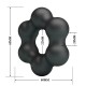 Стегнат силиконов пенис пръстен за контрол - Crazy Bull Clauzell Super Soft Silicone Ring