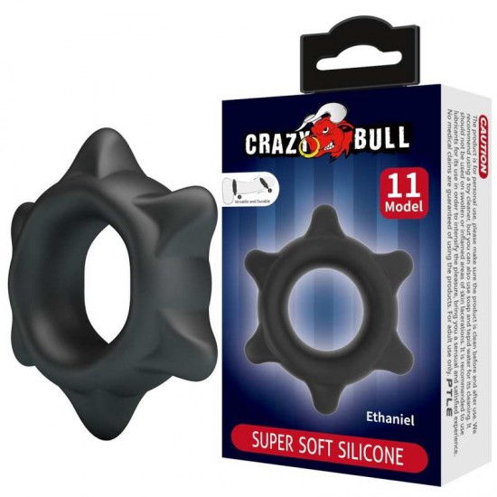 Силиконов пенис пръстен със звезден релеф - Crazy Bull Ethaniel Super Soft Silicone Ring Силиконов пенис пръстен със звезден релеф - Crazy Bull Ethaniel Super Soft Silicone Ring