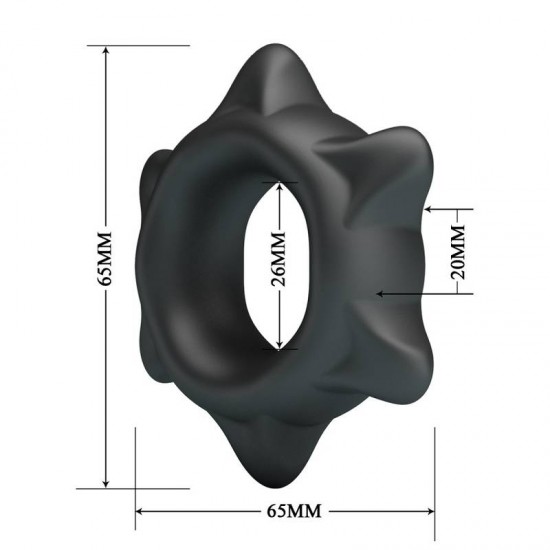 Силиконов пенис пръстен със звезден релеф - Crazy Bull Ethaniel Super Soft Silicone Ring Силиконов пенис пръстен със звезден релеф - Crazy Bull Ethaniel Super Soft Silicone Ring