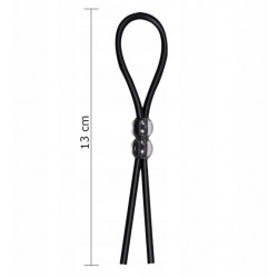 Пенис пристегач BLACK SILICONE RING