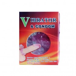 Вибриращ пенис пръстен и кондом 