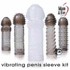 5 Пенис Удължители Комплект Vibrating Penis Sleeve Kit