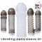 5 Пенис Удължители Комплект Vibrating Penis Sleeve Kit