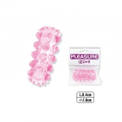 Пенис Пръстен с релеф Charmly Magic Tickler Pink No. 1 Cock Ring