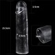 Пенис Удължител и Удебелител прозрачен Flawless Clear Penis Sleeve Add 1''