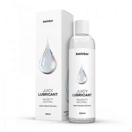 Нежен воден лубрикант без аромат 300 мл - Satisfyer Juicy Lubricant Naughty Neutral