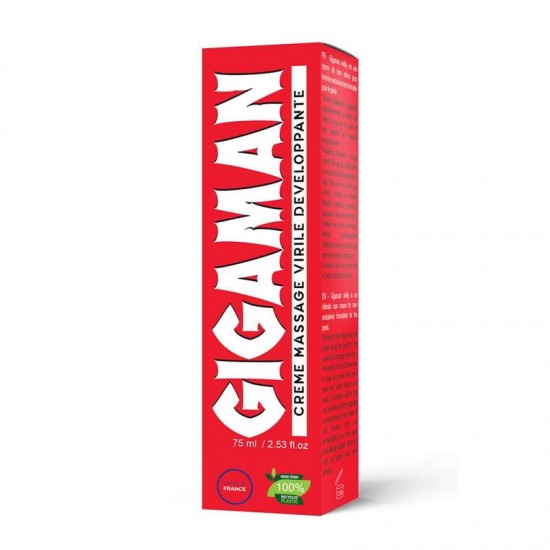 Мъжки интимен масажен крем за стимулиране и уголемяване – GIGAMAN 75ml Мъжки интимен масажен крем за стимулиране и уголемяване – GIGAMAN 75ml