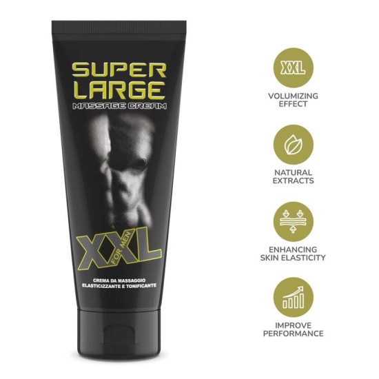 Възбуждащ крем XXL за мъже и интимен масаж 75 мл – Super Large Възбуждащ крем XXL за мъже и интимен масаж 75 мл – Super Large