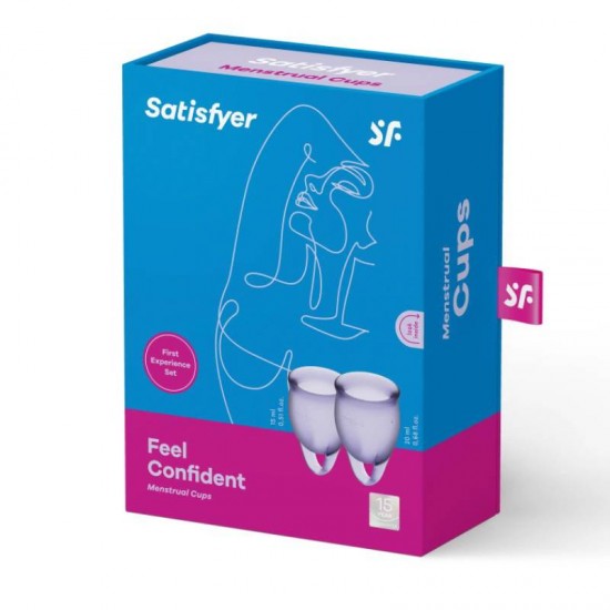 Satisfyer Feel Confident Menstrual Cup Lilla – комплект 2 менструални чашки