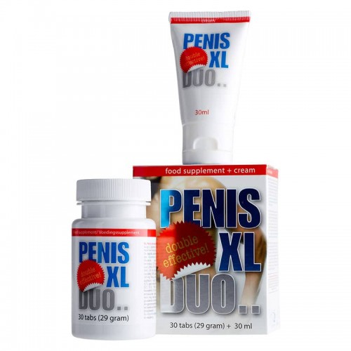 Гел за уголемяване на пенис и Хапчета за уголемяване на пениса Penis XL Duo Pack