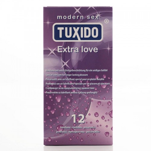 Презервативи за задържане Tuxido Extra Love 12бр.  цена с дискретна доставка