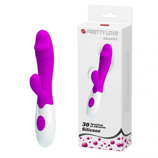 Pretty Love Snappy – Вибратор с клитор стимулатор, лилав Pretty Love Snappy – Вибратор с клитор стимулатор, лилав