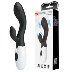 Вибратор Pretty Love Brighty Black – Двойно докосване по възбудата Вибратор Pretty Love Brighty Black – Двойно докосване по възбудата