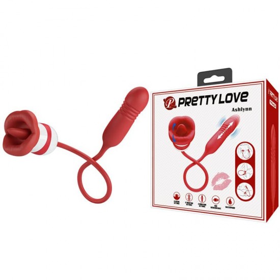 Pretty Love Ashlynn – Секс играчка вибратор с лижещо езиче и стимулатор с тласъци Pretty Love Ashlynn – Секс играчка вибратор с лижещо езиче и стимулатор с тласъци