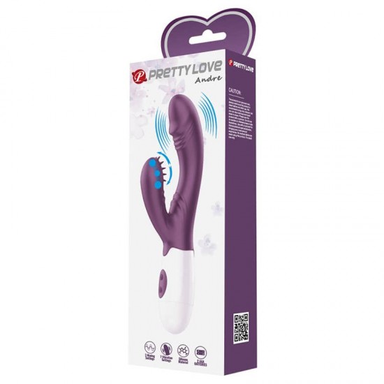 Pretty Love Andre Purple – Вълнообразна стимулация за G-точка и клитор Pretty Love Andre Purple – Вълнообразна стимулация за G-точка и клитор