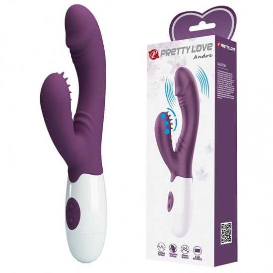Pretty Love Andre Purple – Вълнообразна стимулация за G-точка и клитор Pretty Love Andre Purple – Вълнообразна стимулация за G-точка и клитор