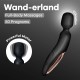 Мощен презареждаем вибромасажор с 50 режима и мек силикон – Satisfyer Wand-erland (Black/Rosegold)