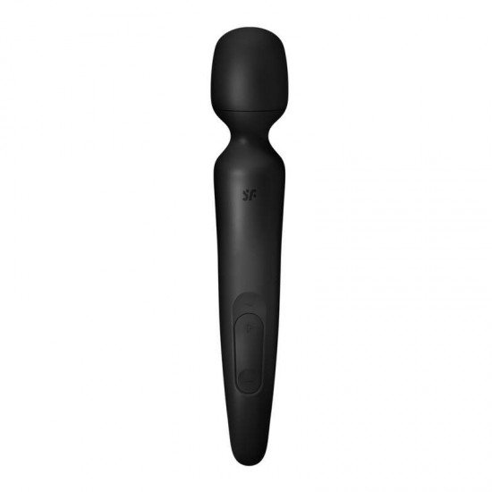 Мощен презареждаем вибромасажор с 50 режима и мек силикон – Satisfyer Wand-erland (Black/Rosegold)