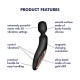 Мощен презареждаем вибромасажор с 50 режима и мек силикон – Satisfyer Wand-erland (Black/Rosegold)