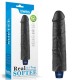 Голям Черен Пенис Вибратор 23см презареждаем - 9.5" REAL SOFTEE Rechargeable Vibrating Dildo Black