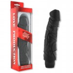 Perfect Pleasures Vibe Black – голям реалистичен вибратор 22 см, черен