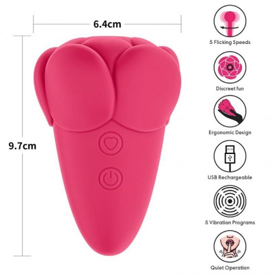 Езиче клиторен стимулатор с трептене, потупване и вибрации - Flicker Rechargeable Vibrator Езиче клиторен стимулатор с трептене, потупване и вибрации - Flicker Rechargeable Vibrator