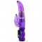 Въртящ вибратор за G-точка с клиторен стимулатор – Happy Angel 22 cm Purple
