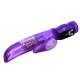 Въртящ вибратор за G-точка с клиторен стимулатор – Happy Angel 22 cm Purple