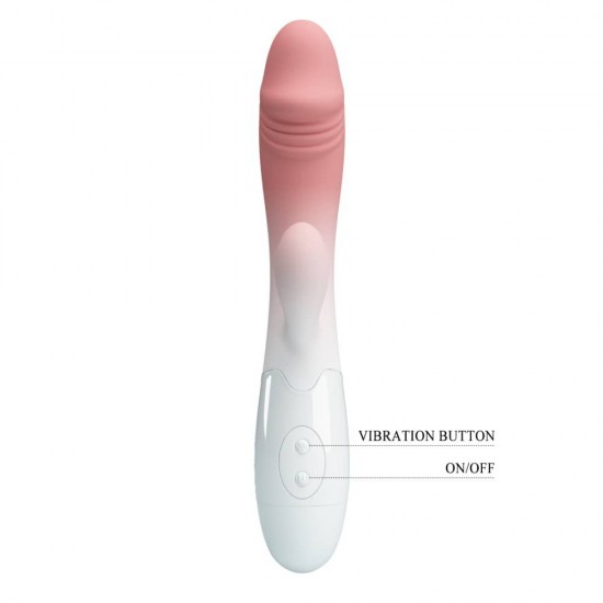 Вибратор тип заек за G-точка и клитор - Pretty Love Snappy Pink/White Вибратор тип заек за G-точка и клитор - Pretty Love Snappy Pink/White