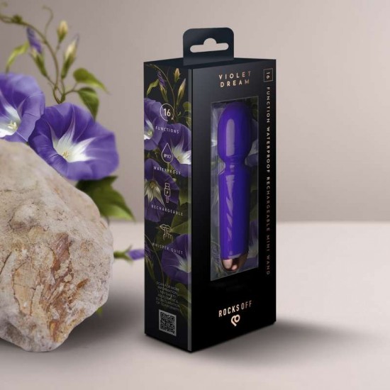 Вибратор мини микрофон клиторен с 16 режима, елегантен, тиха работа – Rechargeable Mini Wand - Violet Dream Вибратор мини микрофон клиторен с 16 режима, елегантен, тиха работа – Rechargeable Mini Wand - Violet Dream