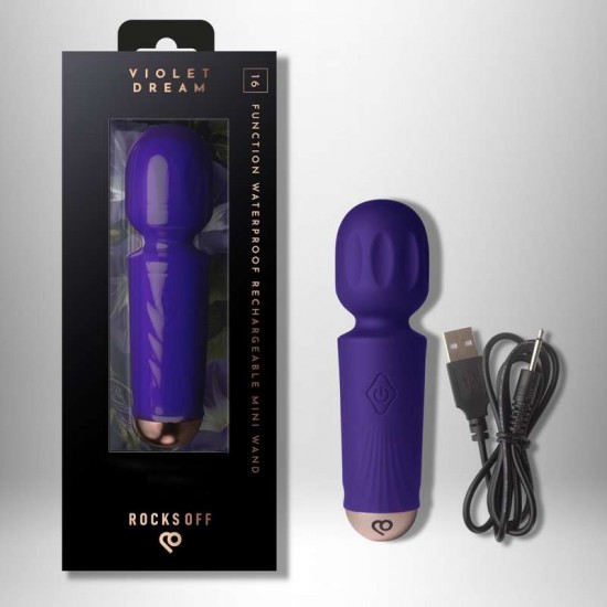 Вибратор мини микрофон клиторен с 16 режима, елегантен, тиха работа – Rechargeable Mini Wand - Violet Dream Вибратор мини микрофон клиторен с 16 режима, елегантен, тиха работа – Rechargeable Mini Wand - Violet Dream