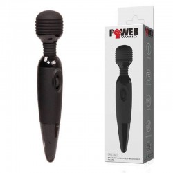 Мощен вибромасажор с гъвкава оребрена глава – Pretty Love Power Wand Black Мощен вибромасажор с гъвкава оребрена глава – Pretty Love Power Wand Black