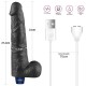 Дилдо вибратор голям 27 см с 10 функции – Lovetoy 10.5" REAL SOFTEE Rechargeable Vibrating Dildo Black