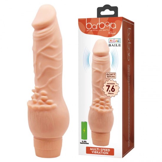 Релефен Вибратор Barbara Clark Realistic Multi-Speed Vibrator 7,6"