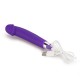 Малък Вибратор Дилдо Гъвкав Силиконов Rechargeable IJOY Silicone Vibrator Dildo Purple