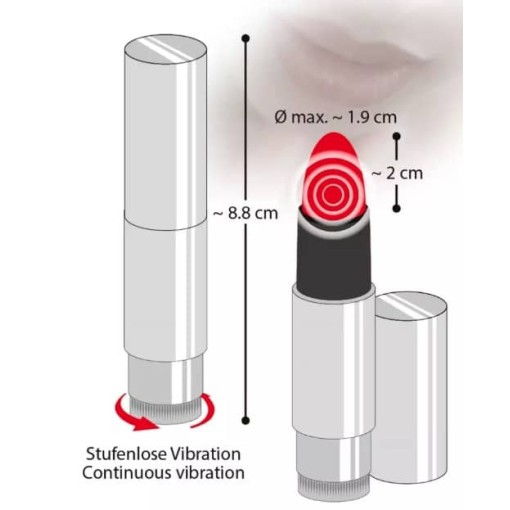 Вибратор Kiss Me Lipstick Вибратор Kiss Me Lipstick
