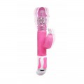 Вибратор с тласъци и въртене за жени с клиторен заек Pink Bunny Sex Vibrator 