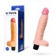 Вибратор FIT 18см Toyfa A-Toys Multi Speed Vibrator с релефно тяло и тестиси 