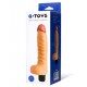 Вибратор FIT 18см Toyfa A-Toys Multi Speed Vibrator с релефно тяло и тестиси 