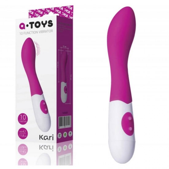 Вибратор A-Toys Kari със секси извивка за г-точката Вибратор A-Toys Kari със секси извивка за г-точката