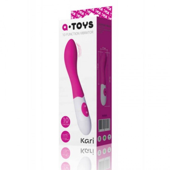Вибратор A-Toys Kari със секси извивка за г-точката Вибратор A-Toys Kari със секси извивка за г-точката
