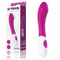 Вибратор UNA A-Toys силиконов с пенис главичка без клиторен стимулатор