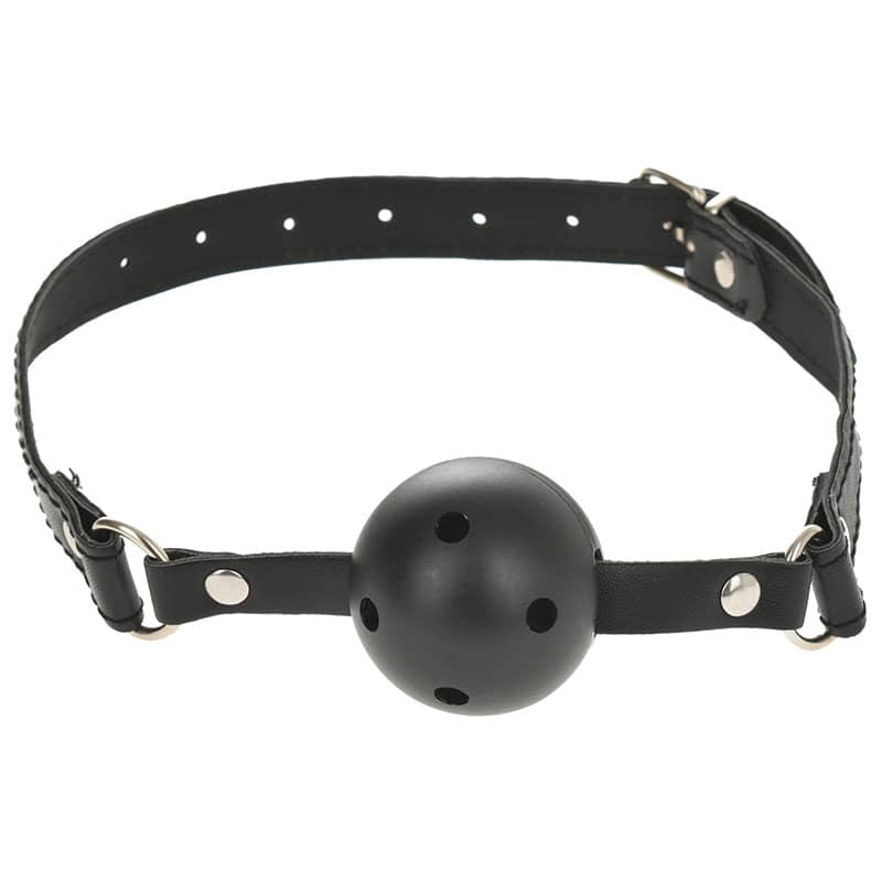 Класическа Топка за Уста с отвори Classic Ball Gag код: 5221 онлайн цена дискретно от Секс Магазин Еротика