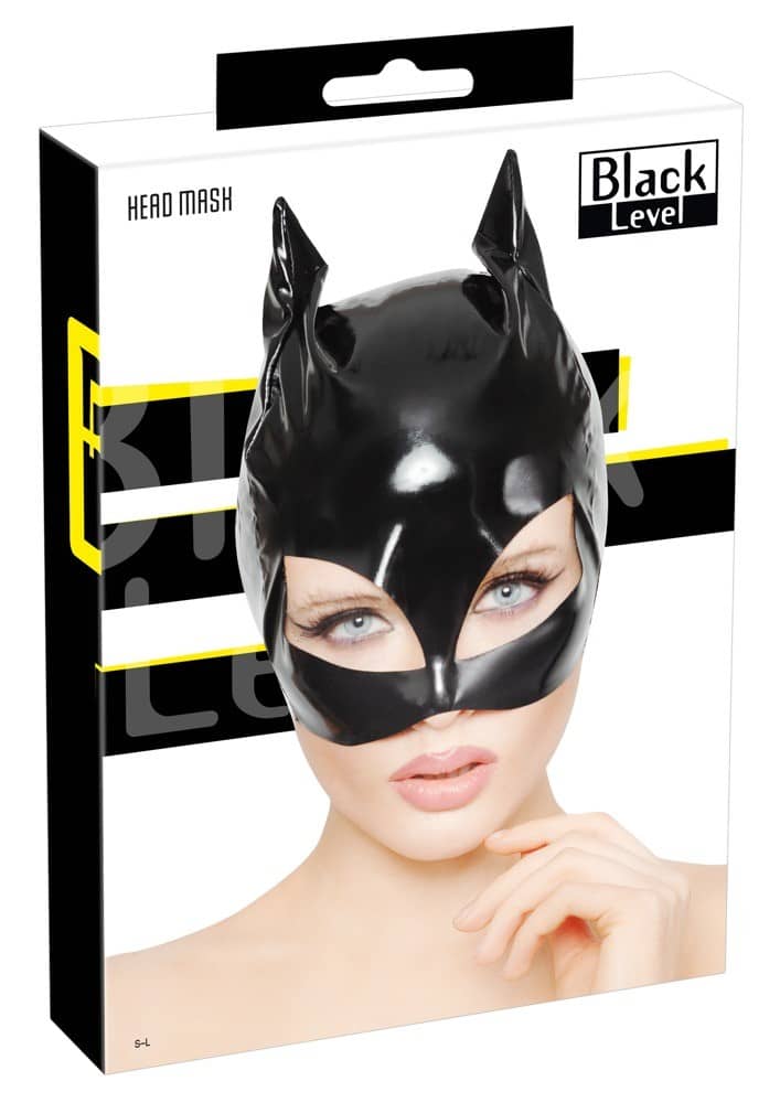 Секс фетишистка котешка маска за глава VINYL HEAD MASK Black Level код: 5222 онлайн цена дискретно от Секс Шоп Еротика