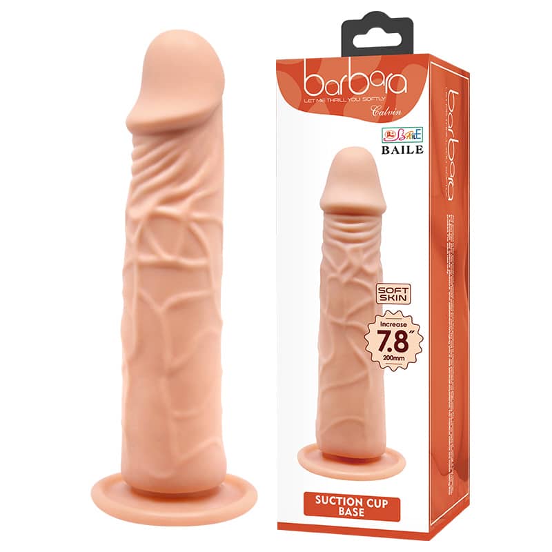 Дилдо евтина цена Dildo Barbara Calvin Soft Skin Гъвкав Мек Еластичен Изкуствен Пенис Отливка код: 2350 цена с дискретна доставка онлайн от Секс Шоп Еротика